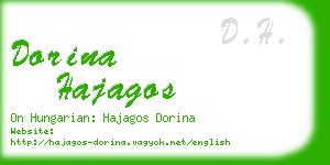 dorina hajagos business card